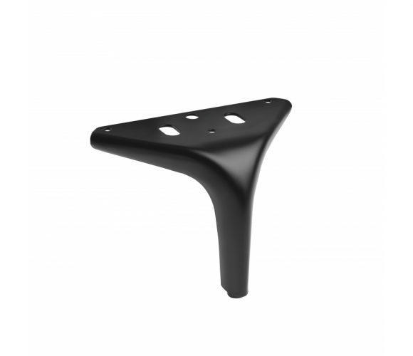 Опора мебельная STABILIS h-120мм, черный матовый  NM-STABILIS-120-20M