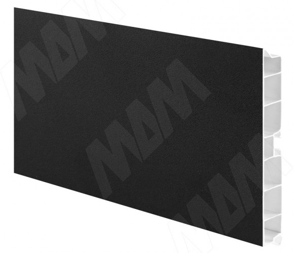 Цоколь пластиковый (высота 100, длина 4000 мм), черный 10.0422R 4M