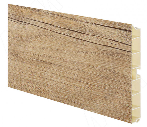 Цоколь пластиковый (высота 100, длина 4000 мм), Дуб Вотан 10.9150R 4M