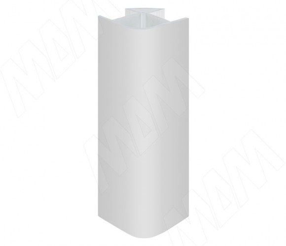 Уголок цоколя 90гр. универсальный (высота 100), алюминий матовый 19.0201R.10