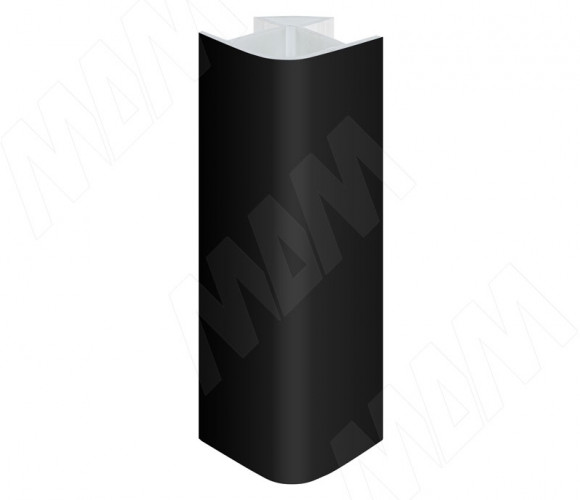 Уголок цоколя 90гр. универсальный (высота 150), черный  19.0422R.15