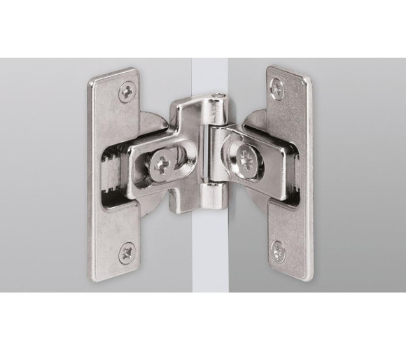 52095/9117231 СРЕДНЯЯ ПЕТЛЯ ДЛЯ СКЛАДНОЙ ДВЕРИ, С РЕГУЛИРОВКОЙ ОСИ, ПОД ЗАПРЕСОВКУ