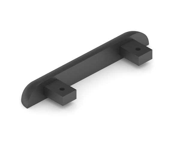 АРИСТО Заглушка нижней двухполозной направляющей, черный   AS0029