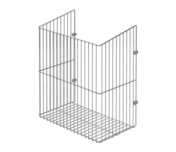 Корзина для белья с креплением на дверцу, 400мм (330*260*500) Starax S-8013