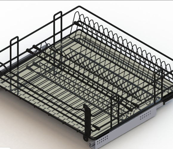 Cargo 800мм Посудосушитель выкатной GTV, черный