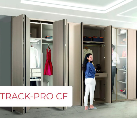 Комплект складных дверей DTC TRACK-PRO H 2800 T=18-25мм, лев.+прав. (0CFGDA) 0021592