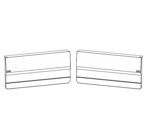 Заглушки DTC для TOP STAY ST серые лев+прав (STJSO2B) 0021775