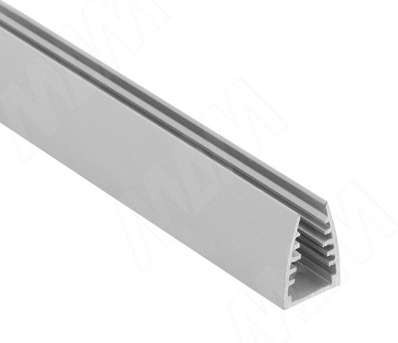 Профиль G1 для подсветки стеклянных полок 4-5мм, серебро, 18х12мм, L-2000      LSP-G1-ALU-2000-0