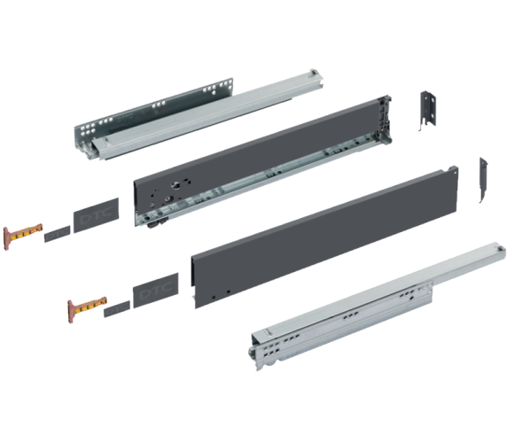 Ящик DTC Dragon-Pro, Push-Open, L=500, H= 95, 40кг, т .серый (HB615004AX, E30) 0024531