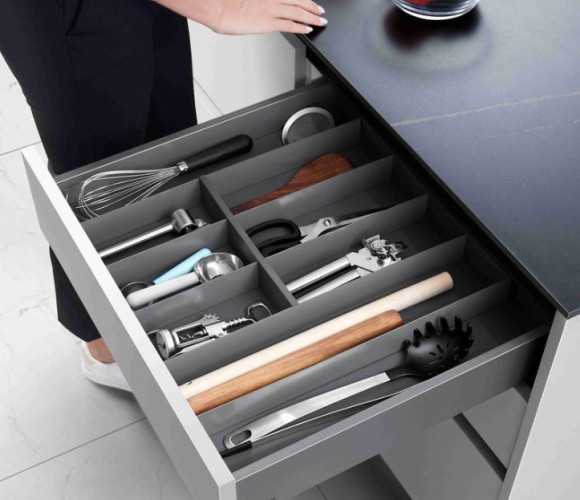 Лоток для столовых приборов DTC L=500 W=356, металл, т .серый (HKDCP500A03, E30) 0022529