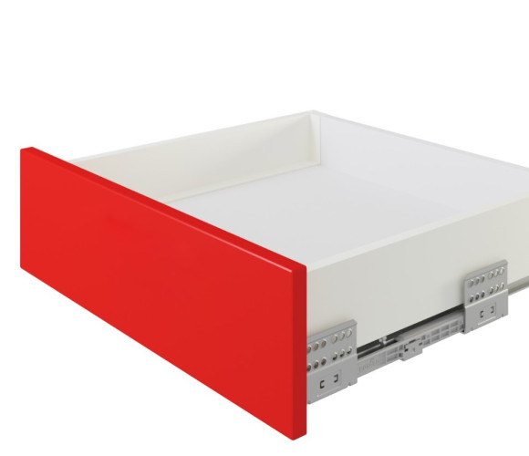 Ящик СТАРТ ПУШ+СОФТ с прямыми боковинами Белый SB38W.1/450, выс. стенки 86мм