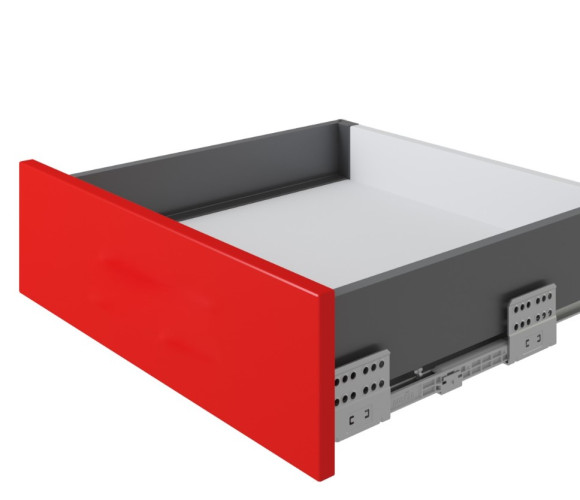 Ящик СТАРТ ПУШ+СОФТ с прямыми боковинами Графит SB38GRPH.1/500, выс. стенки 86мм