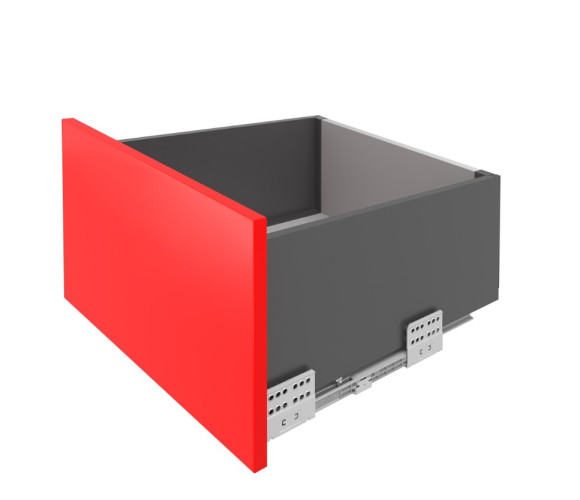 Ящик СТАРТ ПУШ+СОФТ с прямыми боковинами Графит SB41GRPH.1/500, выс. стенки 86мм