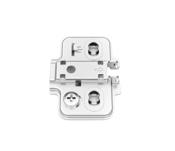 Монтажная планка DTC для петель STYLISH H=4, с эксцентриком и евровинтами (82T42TQ) 0023950