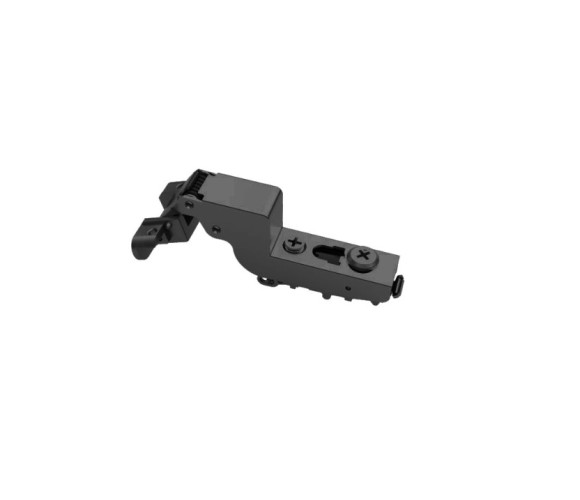 Петля DTC STYLISH 110° для алюм. фасада вкладная с доводчиком черная (C82C678FA A08) 0024022