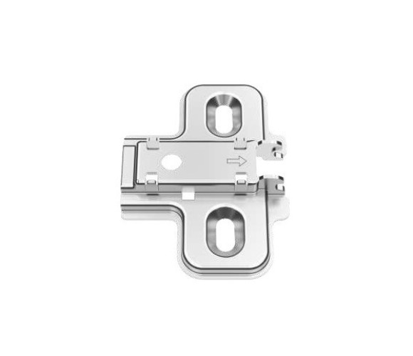 Монтажная планка DTC для петель STYLISH H=0, с евровинтами (82H02AQ) 0023937