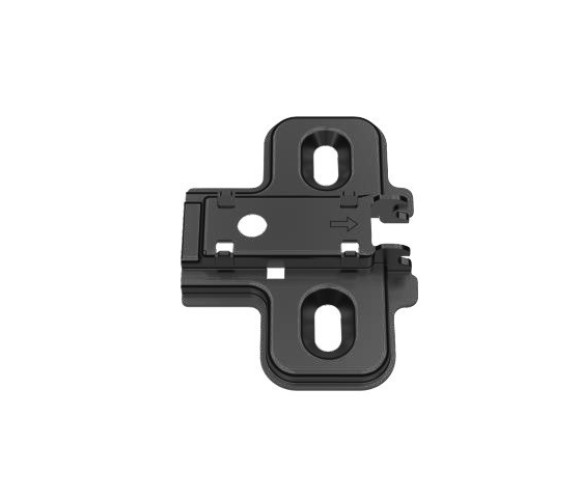 Монтажная планка DTC для петель STYLISH H=9, с евровинтами, черная (82H92AQ A08) 0024040