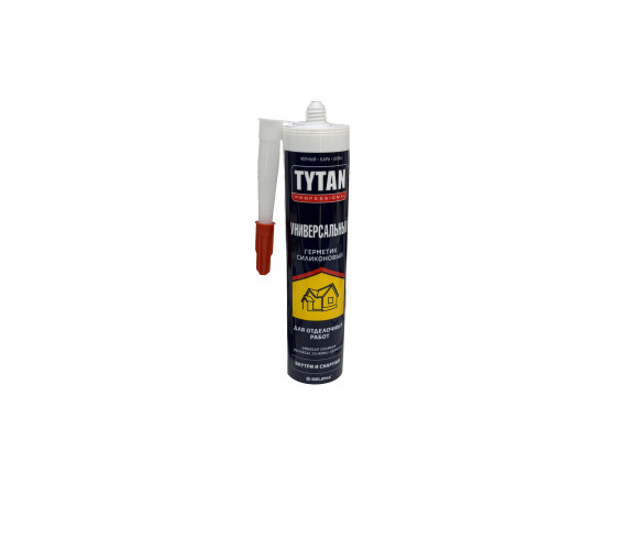 Герметик универсальный силиконовый TYTAN Professional черный 280мл.   (59390)